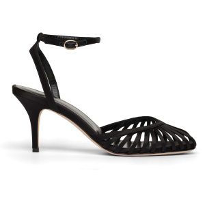 ALTEA HEEL -- BLACK SATIN