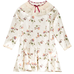AYO DRESS -- CREME HILLSIDE THISTLES
