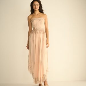 CHARISSE DRESS -- SHIMMERING SHELL