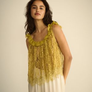 ELANE TOP -- ANTIQUE GOLD