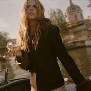 LENNON FUR JACKET -- BLACK