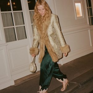 YARIA SILK SATIN PANT -- SCARAB